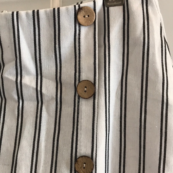 Striped Single Breasted Skirt Size Small - Picture 5 of 5